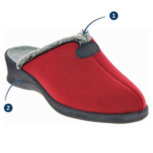 Chausson confort Femme Vendetta Rouge AXEO MEDICAL