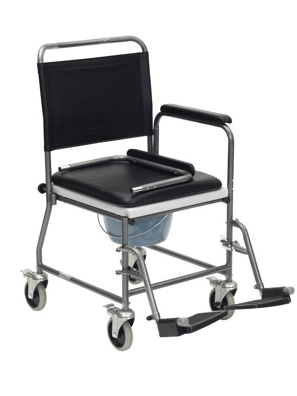 Fauteuil de toilette à roulettes